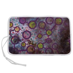 Abstract Molecular Space Art Pen Storage Case (l) by ExtraAwesomeSauce