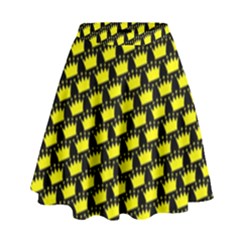 Royalty Inspired Crown Pattern High Waist Skirt by ExtraAwesomeSauce