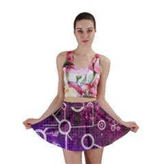 Cosmic Network Geometric Art Mini Skirt by ExtraAwesomeSauce