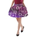 Cosmic Network Geometric Art A-Line Pocket Skirt View1