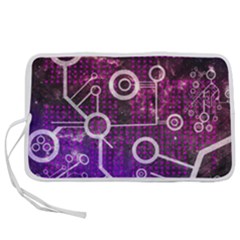 Cosmic Network Geometric Art Pen Storage Case (l) by ExtraAwesomeSauce