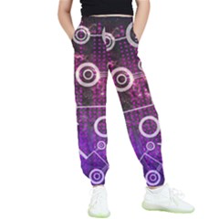 Cosmic Network Geometric Art Kids  Joggers by ExtraAwesomeSauce