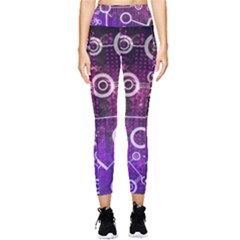 Cosmic Network Geometric Art Pocket Leggings  by ExtraAwesomeSauce