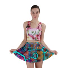 Abstract Tech Galaxy Design Mini Skirt by ExtraAwesomeSauce