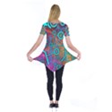 Abstract Tech Galaxy Design Short Sleeve Tunic  View2