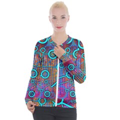 Abstract Tech Galaxy Design Casual Zip Up Jacket by ExtraAwesomeSauce