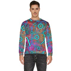 Abstract Tech Galaxy Design Men s Fleece Sweatshirt by ExtraAwesomeSauce
