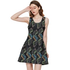 Multicolored Dna Strand Art Inside Out Racerback Dress by ExtraAwesomeSauce