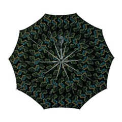 Multicolored Dna Strand Art Automatic Folding Umbrella With Case (large) by ExtraAwesomeSauce