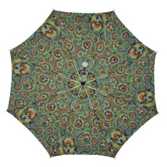 Surreal Abstract Early Ai Art Automatic Folding Umbrella With Case (medium) by ExtraAwesomeSauce
