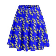 Eye Of Horus Pattern High Waist Skirt by ExtraAwesomeSauce