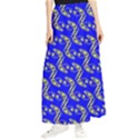 Eye of Horus Pattern Maxi Chiffon Skirt View1