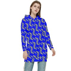 Eye Of Horus Pattern Women s Long Oversized Pullover Hoodie by ExtraAwesomeSauce