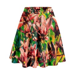 Abstract Floral Artwork High Waist Skirt by ExtraAwesomeSauce