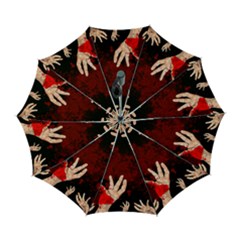 Horror Themed Bloody Hands Automatic Folding Umbrella With Case (large)