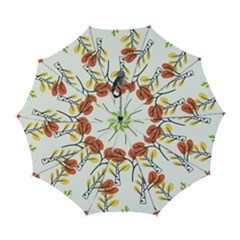 Tree Auntumn Leaf Automatic Folding Umbrella With Case (large) by anzea