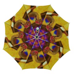 Vibrant Forked-tongue Snake Art Automatic Folding Umbrella With Case (medium) by ExtraAwesomeSauce