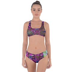 Pink And Purple Leopard Criss Cross Bikini Set by ExtraAwesomeSauce