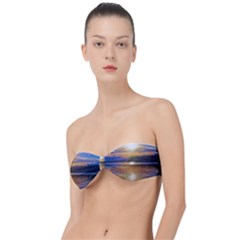 Serene Sunset Over Water Classic Bandeau Bikini Top  by ExtraAwesomeSauce