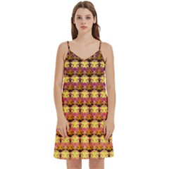 Gradient Lion Head Pattern Mini Camis Dress With Pockets by ExtraAwesomeSauce