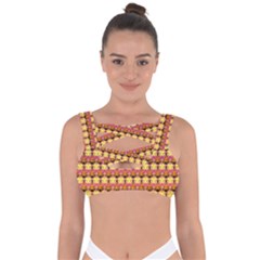 Gradient Lion Head Pattern Bandaged Up Bikini Top by ExtraAwesomeSauce