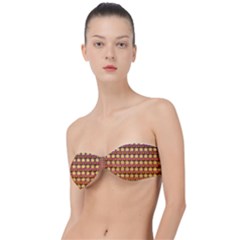 Gradient Lion Head Pattern Classic Bandeau Bikini Top  by ExtraAwesomeSauce