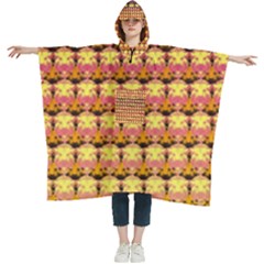 Gradient Lion Head Pattern Women s Hooded Rain Ponchos by ExtraAwesomeSauce