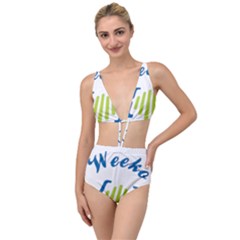 Weeko Tied Up Two Piece Swimsuit by bego