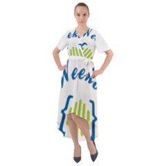 Weeko Front Wrap High Low Dress by bego