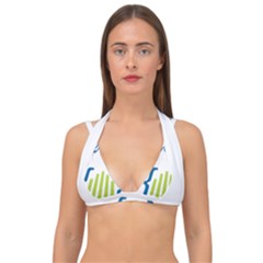 Weeko Double Strap Halter Bikini Top by bego