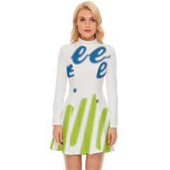 Weeko Long Sleeve Velour Longline Dress by bego