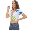 Weeko Twist Front Crop Top View2