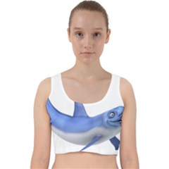 Vooo Velvet Racer Back Crop Top by bego