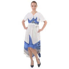 Vooo Front Wrap High Low Dress by bego