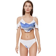 Vooo Ruffle Edge Tie Up Bikini Set	 by bego
