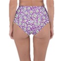 Funny Bacterias Drawing Motif Random Pattern Reversible High-Waist Bikini Bottoms View2