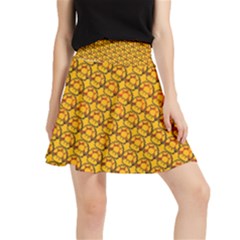 Pixel Art Mushroom Pattern Waistband Skirt by ExtraAwesomeSauce
