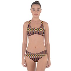 Colorful Geometric Pattern Design Criss Cross Bikini Set by ExtraAwesomeSauce