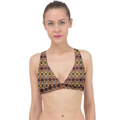 Colorful Geometric Pattern Design Classic Banded Bikini Top by ExtraAwesomeSauce