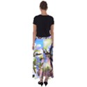 Springtime Pear Tree Blossoms Flared Maxi Skirt View2