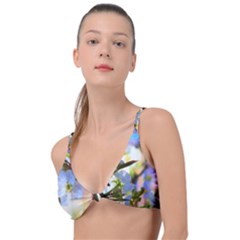 Springtime Pear Tree Blossoms Knot Up Bikini Top by ExtraAwesomeSauce