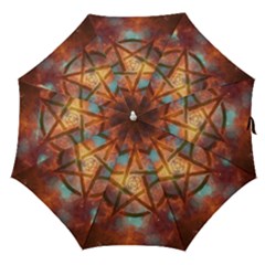 Enchanted Nebula Pentagram Art Straight Umbrellas by ExtraAwesomeSauce