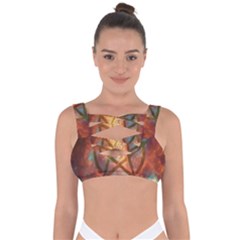Enchanted Nebula Pentagram Art Bandaged Up Bikini Top by ExtraAwesomeSauce