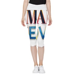 Game Over Text Design  Inside Out Lightweight Velour Capri Leggings  by 7223056