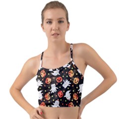Cool Halloween Ghosts, Adoxali, Autumn Mini Tank Bikini Top by kyorashop23