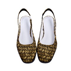 Straw Like Country Side  Women s Classic Slingback Heels by ConteMonfrey