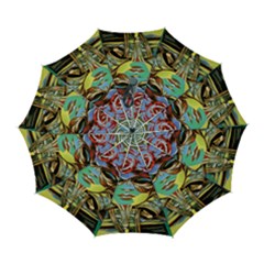 Carnival Mask - Venetian Mask - Italy Vintage Automatic Folding Umbrella With Case (large) by ConteMonfrey