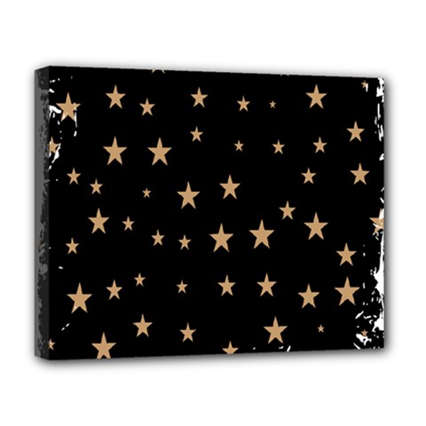 Little Stars Pattern Deluxe Canvas 20  X 16  (stretched) by ConteMonfrey