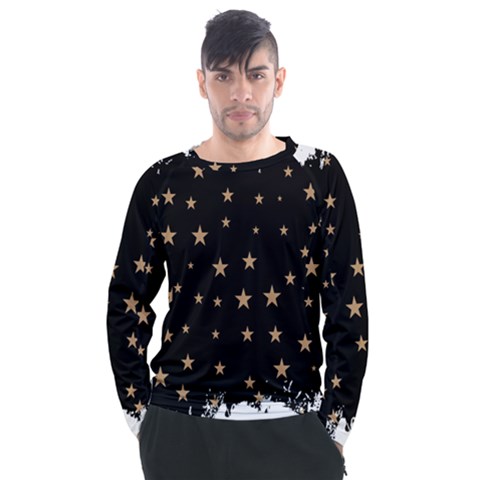Little Stars Pattern Men s Long Sleeve Raglan T-shirt by ConteMonfrey