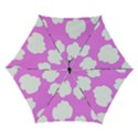 Purple Clouds Automatic Folding Umbrella with Case (Small) View1